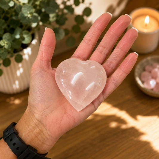 ROSE QUARTZ HEART