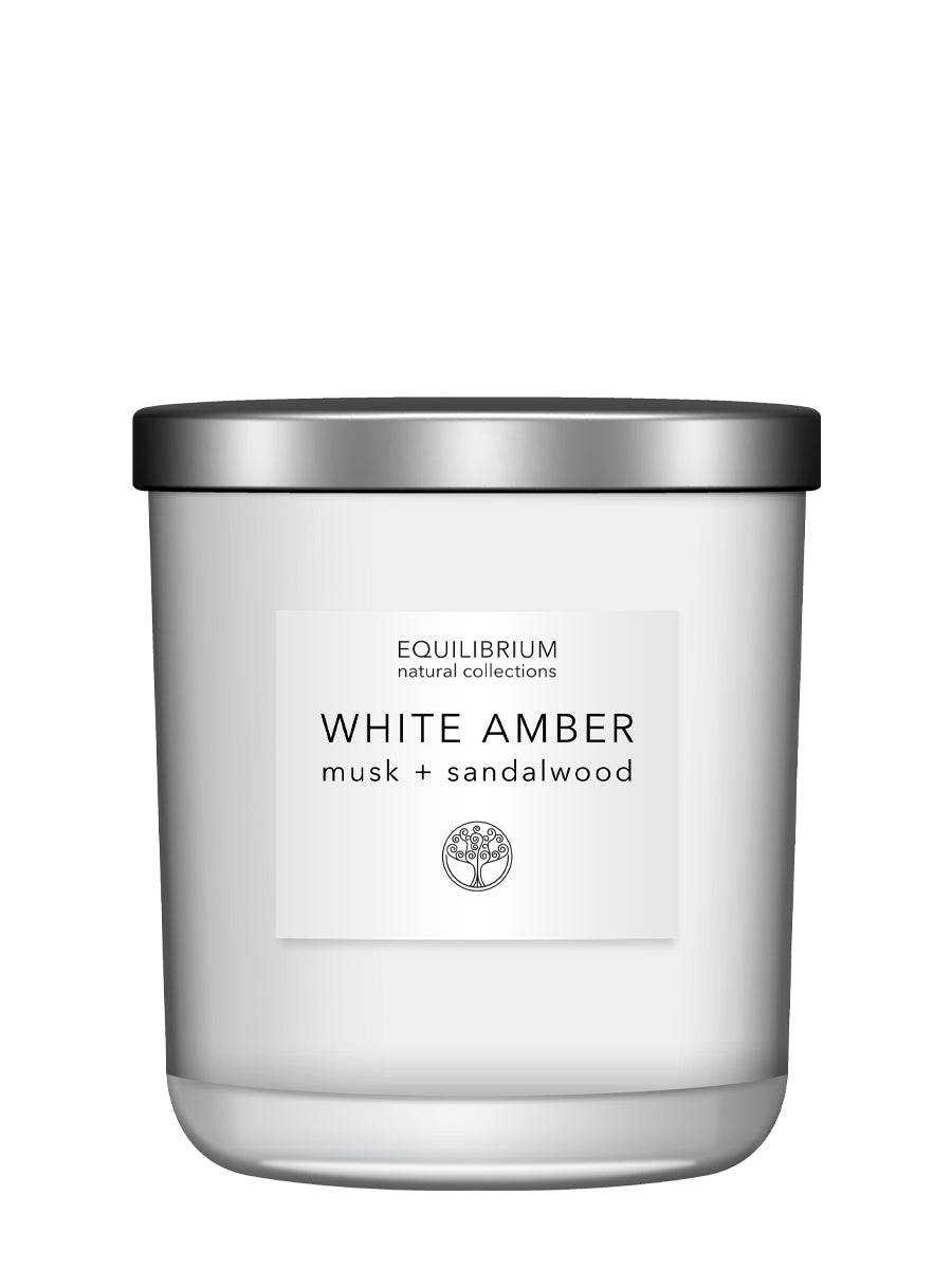CANDLE WHITE AMBER