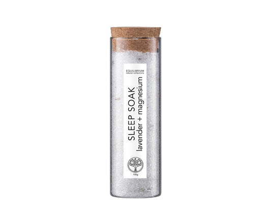 SLEEP NATURAL BATH SALT LAVENDER + MAGNESIUM  100G (TEST TUBE)