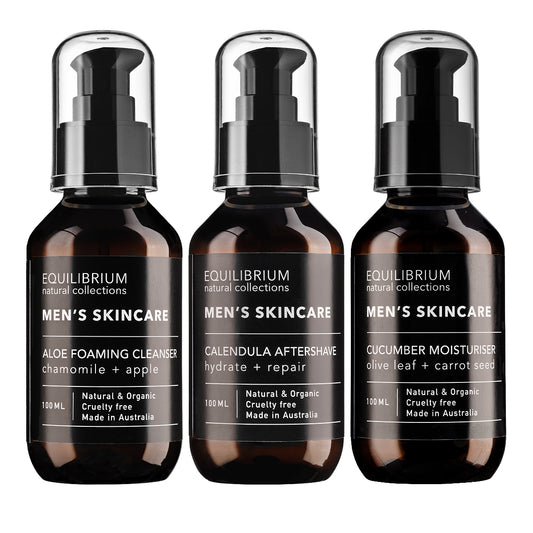 Essential Menโs Skincare Set: Cleanse, Soothe, Hydrate