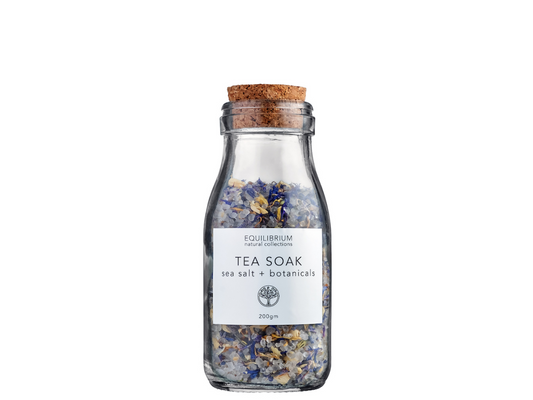 NATURAL TEA SOAK SEA SALT + BOTANICALS 200G (CORK)