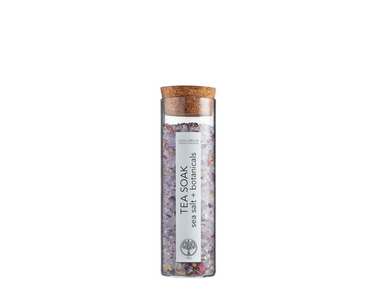 NATURAL TEA SOAK SEA SALT + BOTANICALS 100G (TEST-TUBE)
