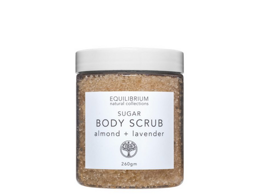 NATURAL BODY SCRUB SUGAR ALMOND + LAVENDER 200G