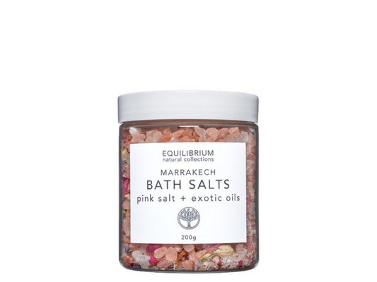 NATURAL BATH SALT MARRAKECH PINK SALT + EXOTIC OILS 200G
