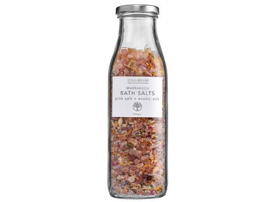 NATURAL BATH SALT MARRAKECH PINK SALT + EXOTIC OILS 550G