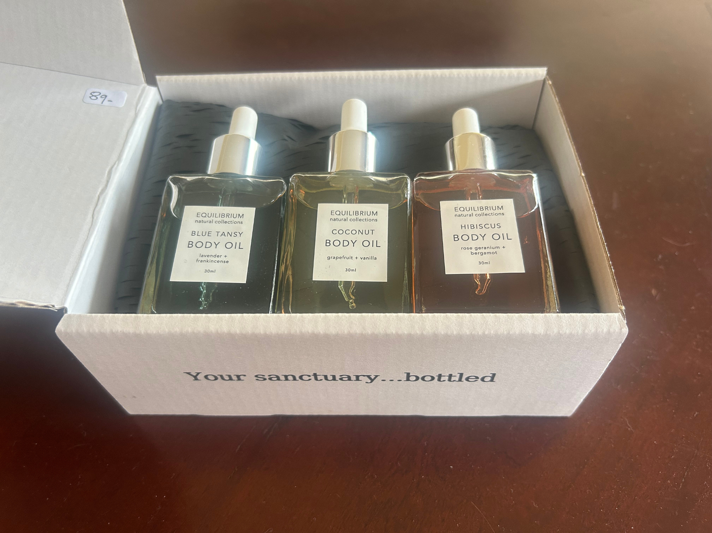 The Sanctuary Trio – Blue Tansy, Hibiscus & Coconut Body Oils 30ml