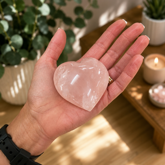 ROSE QUARTZ HEART