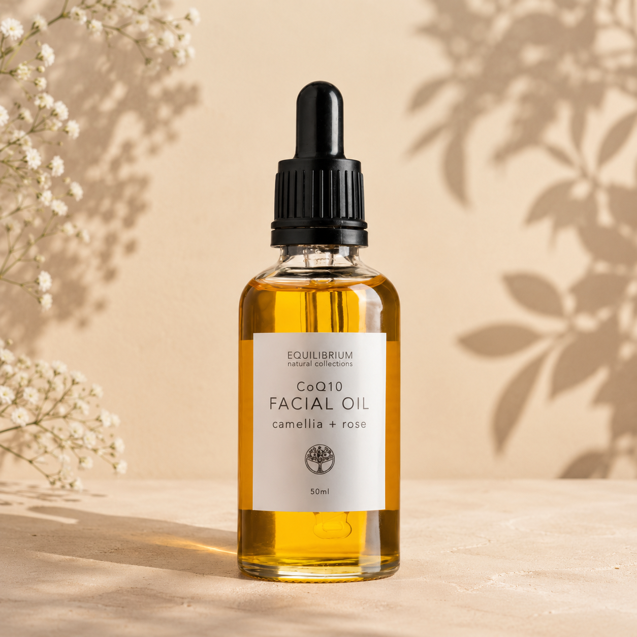 COQ10 FACIAL OIL CAMELLIA + ROSE 50ML
