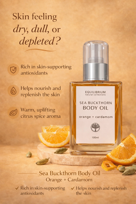 SEA BUCKTHORN BODY OIL ORANGE + CARDAMON 100ML