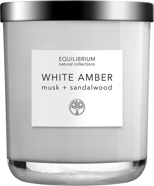 CANDLE WHITE AMBER