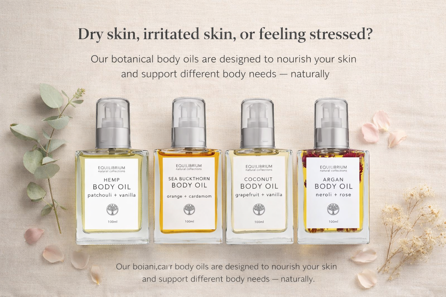 HEMP BODY OIL PATCHOULI + VANILLA 100ML