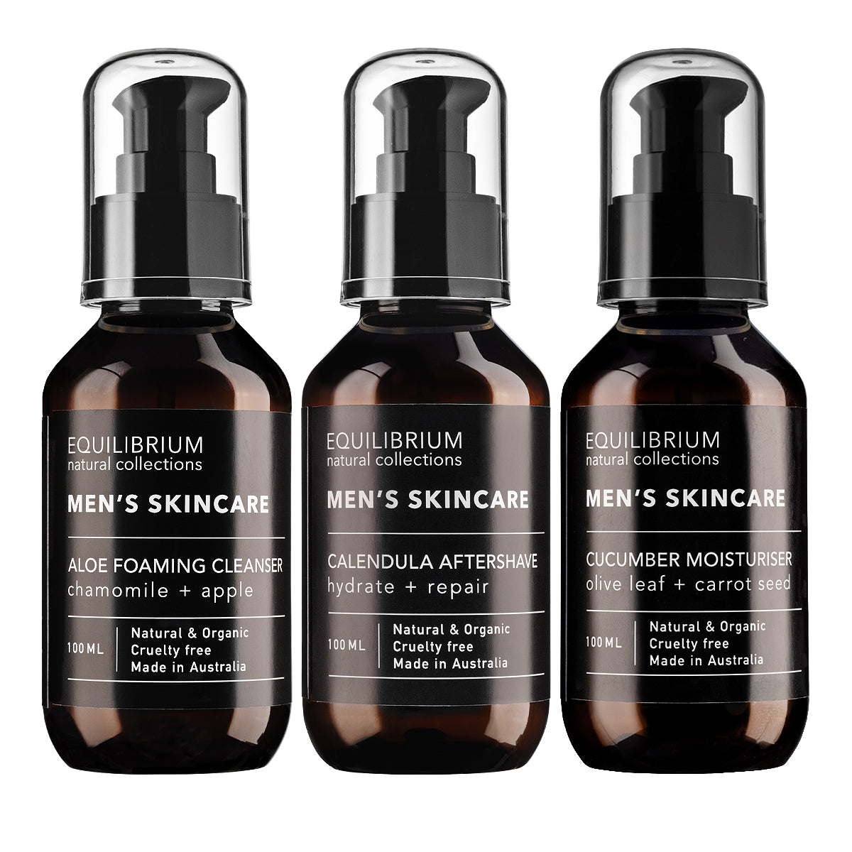 Essential Men’s Skincare Set: Cleanse, Soothe, Hydrate