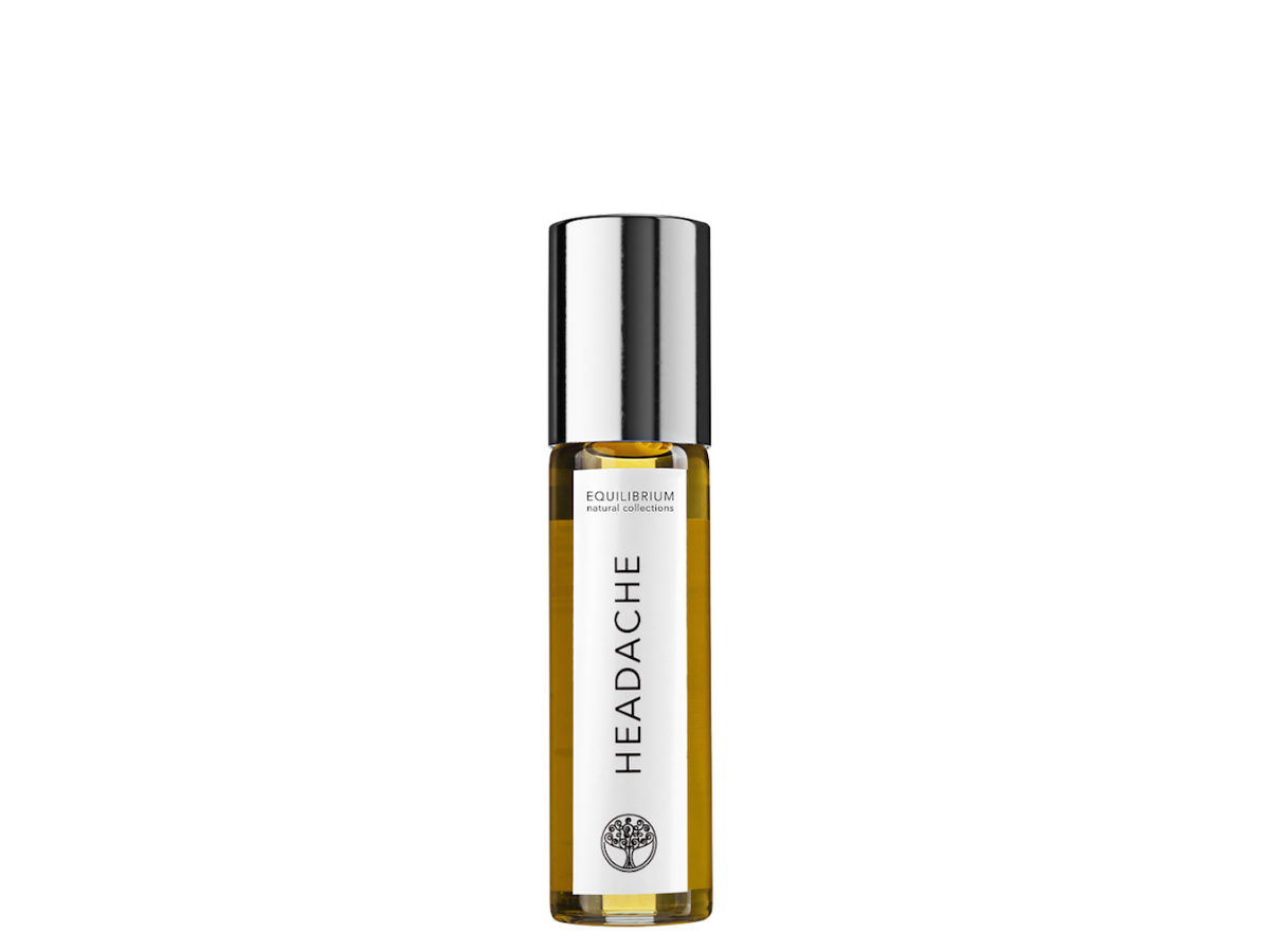 HEADACHE therapy perfume rub on temples and neck to soothe symptoms.