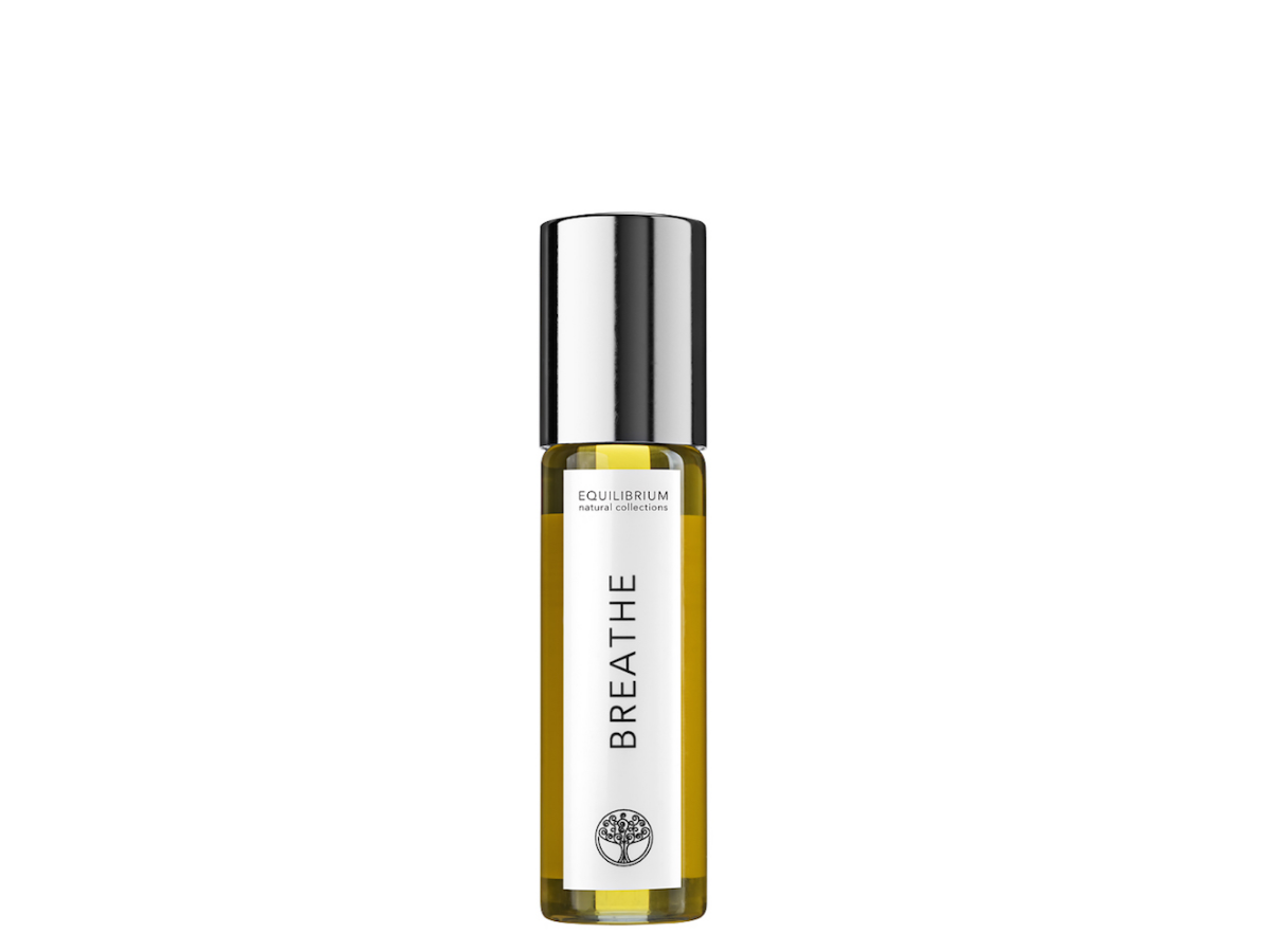 BREATHE therapy perfume. FOR COLDS rub on lymph nodes under ears & chest to relieve symptoms & hold under your nose & breathe deeply.