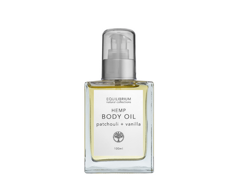 HEMP BODY OIL PATCHOULI + VANILLA 100ML